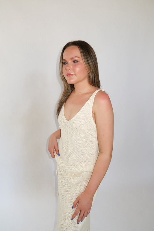 Cream Rose Cover Up FINAL SALE