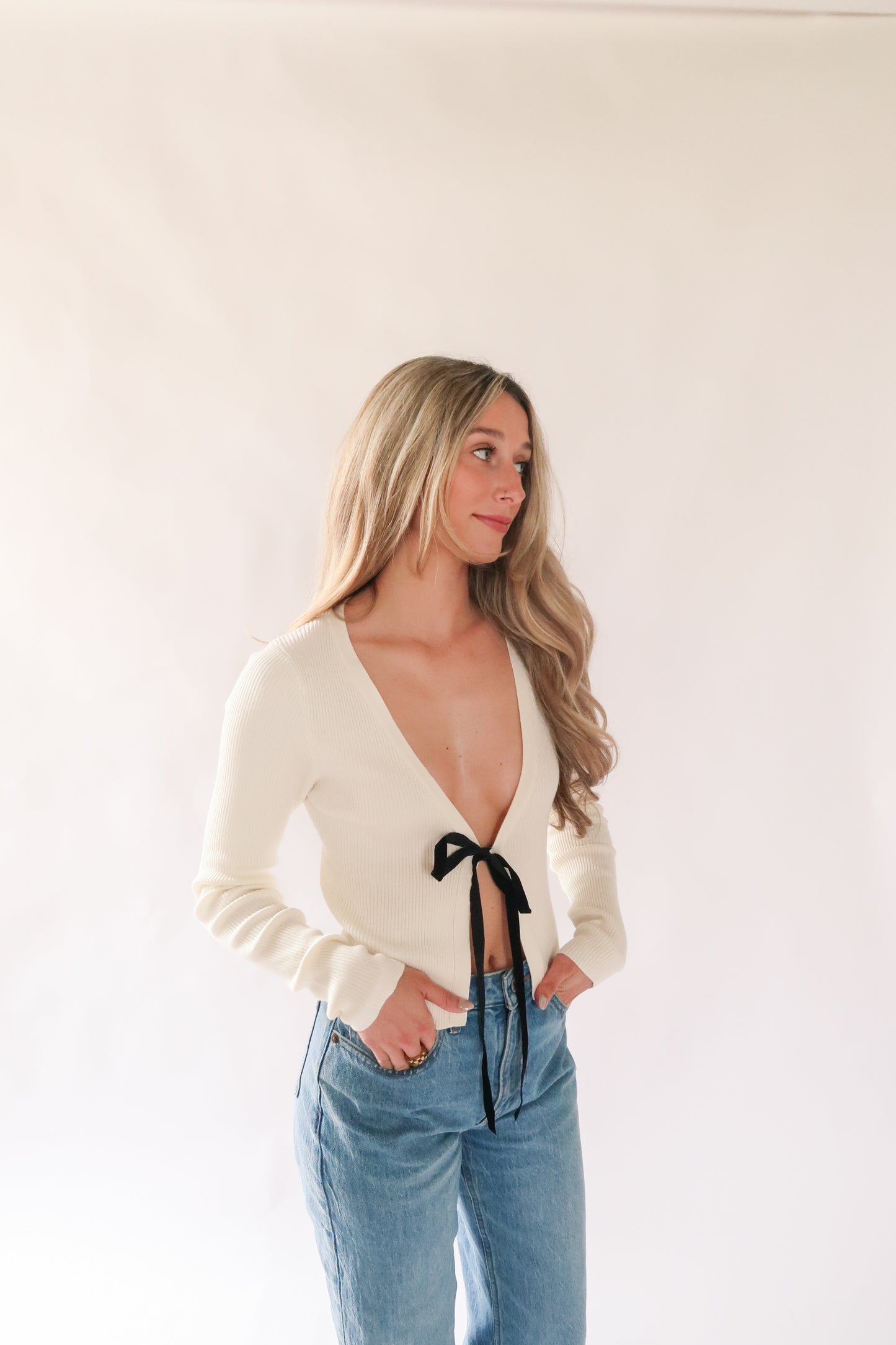 Rory Bow Tie Cardigan