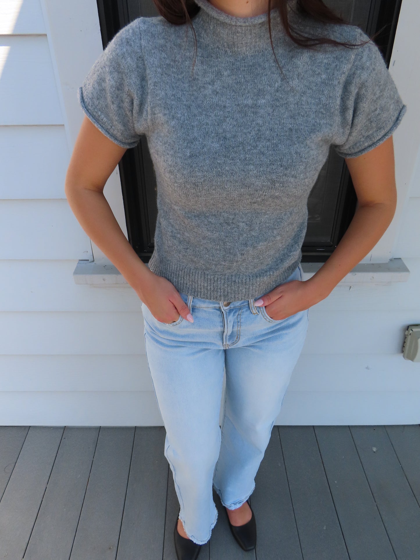 Short Sleeve Knit Top