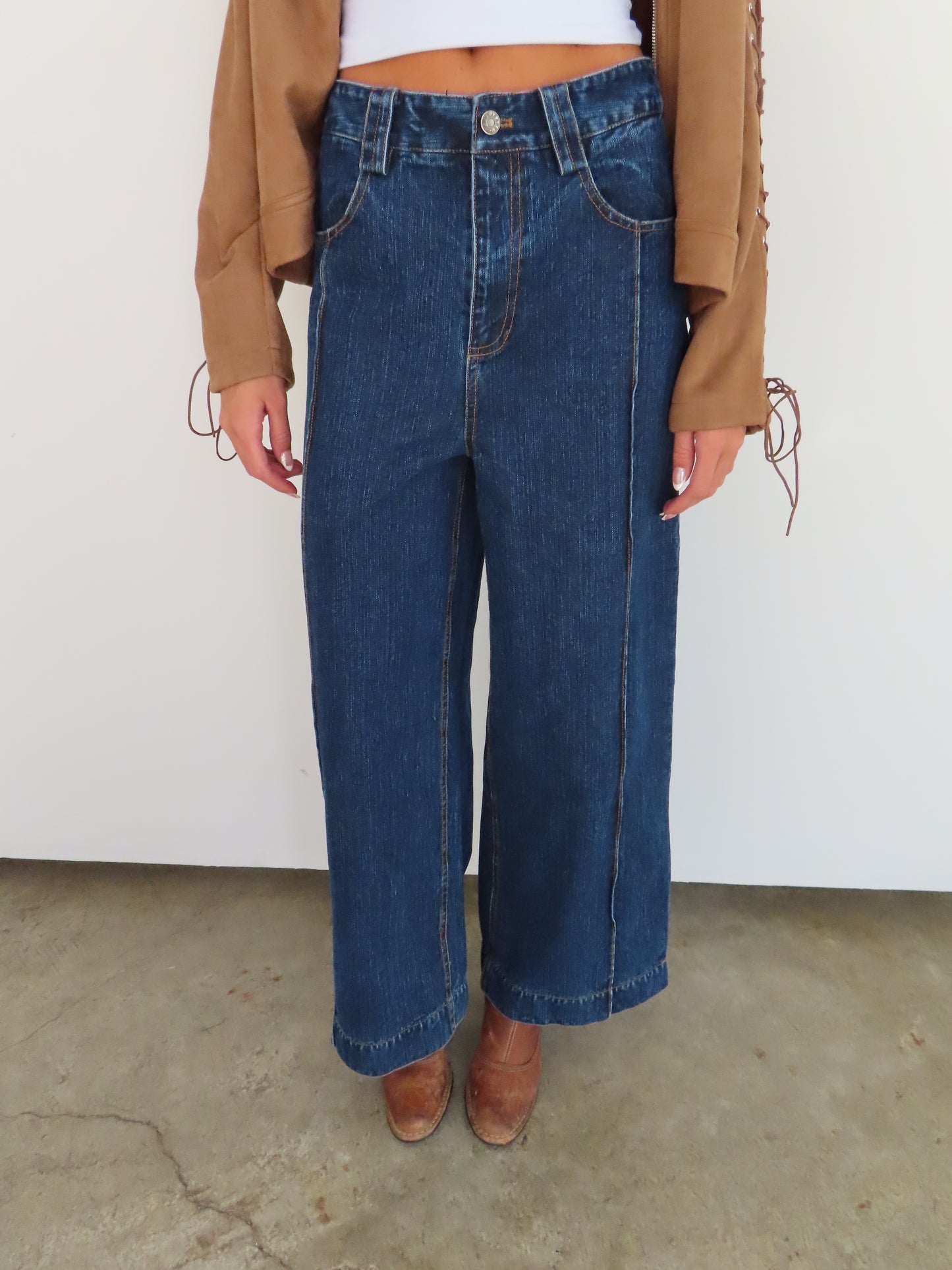 Leopard Roll Up Jeans