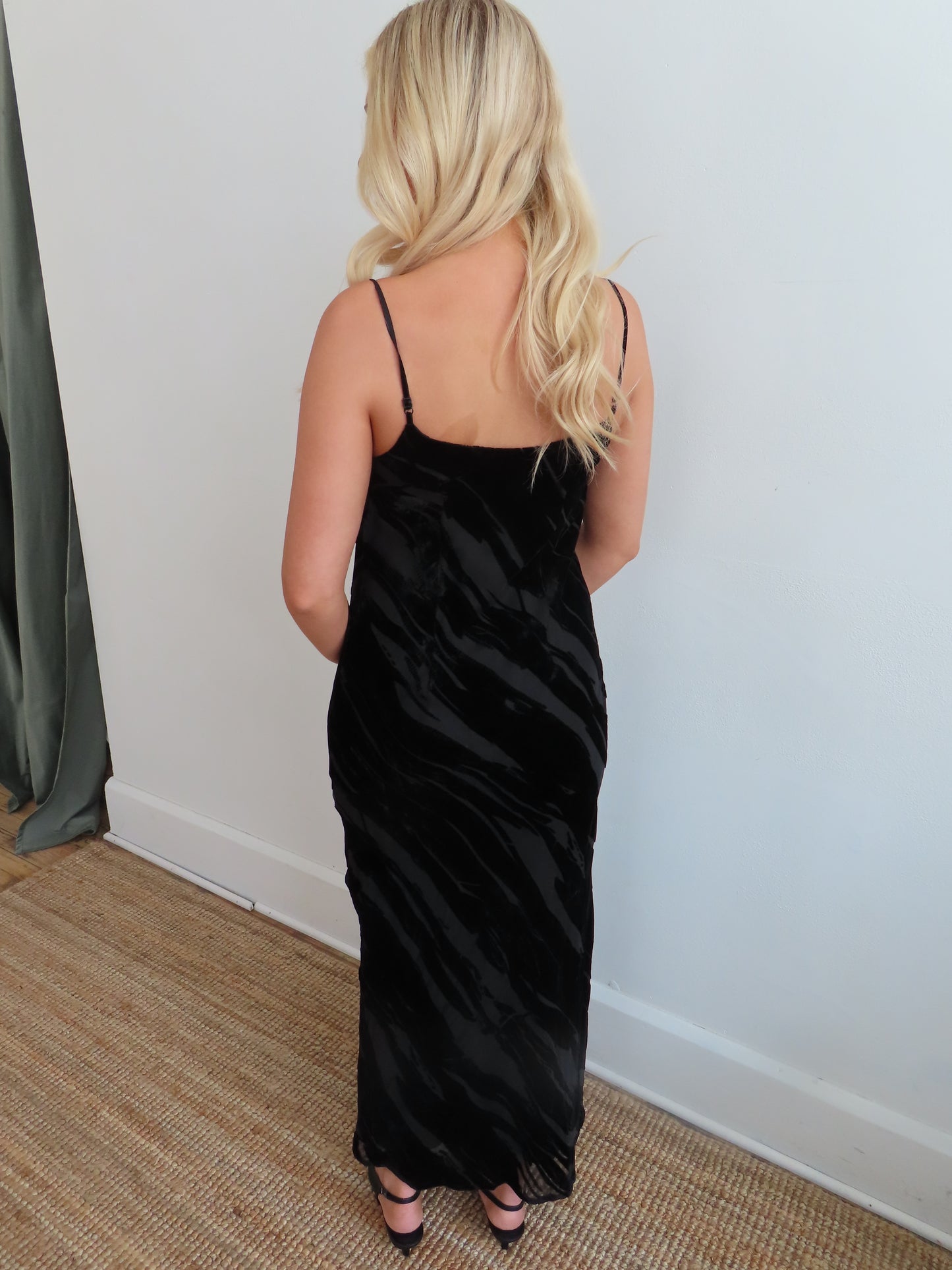 Textured Fabric Midi Dress