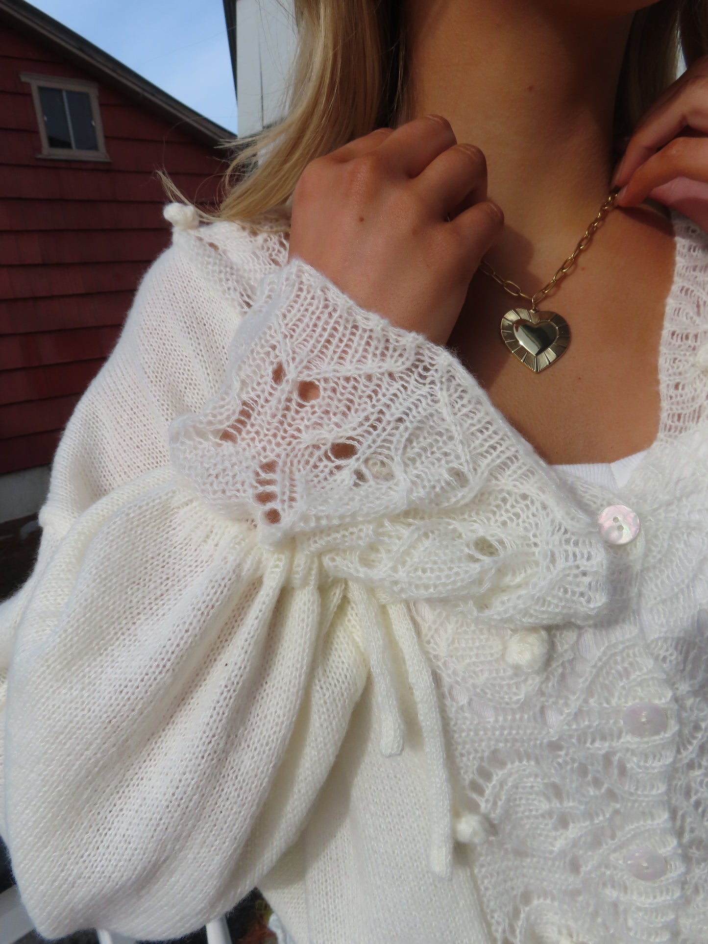 Crochet Lace Knit Top