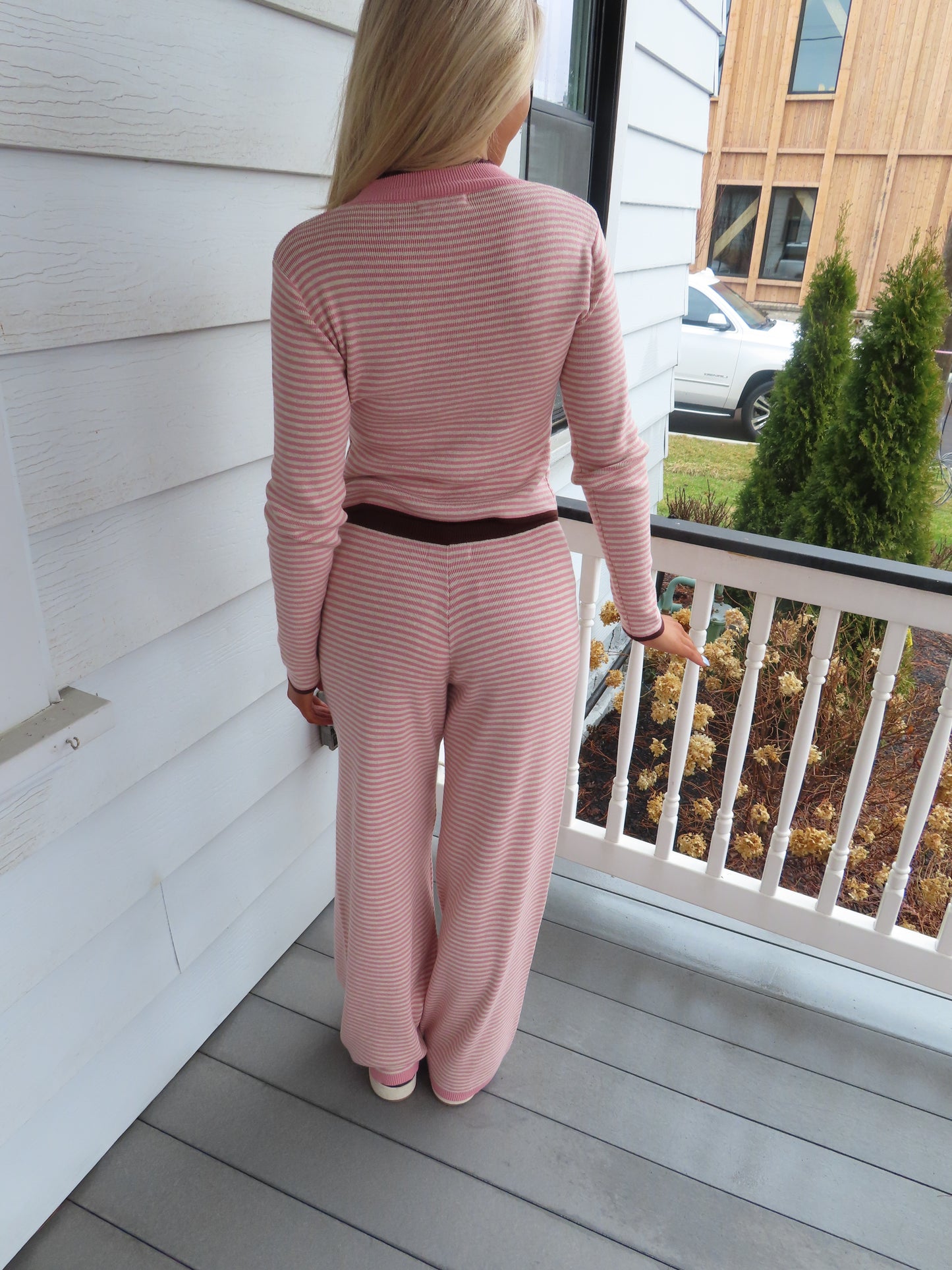 Courtney Striped Knit Pants