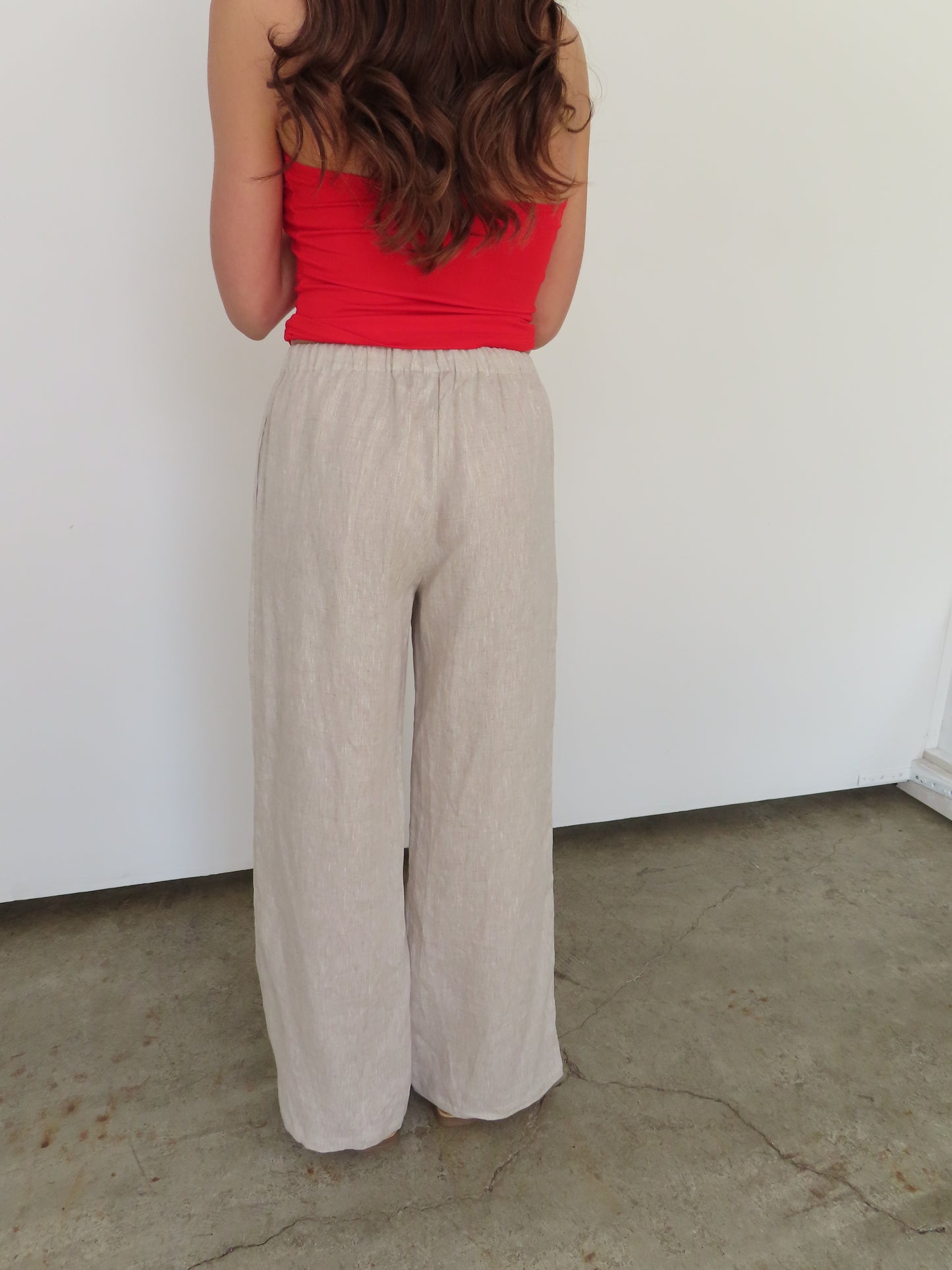 Wide Leg Linen Pants