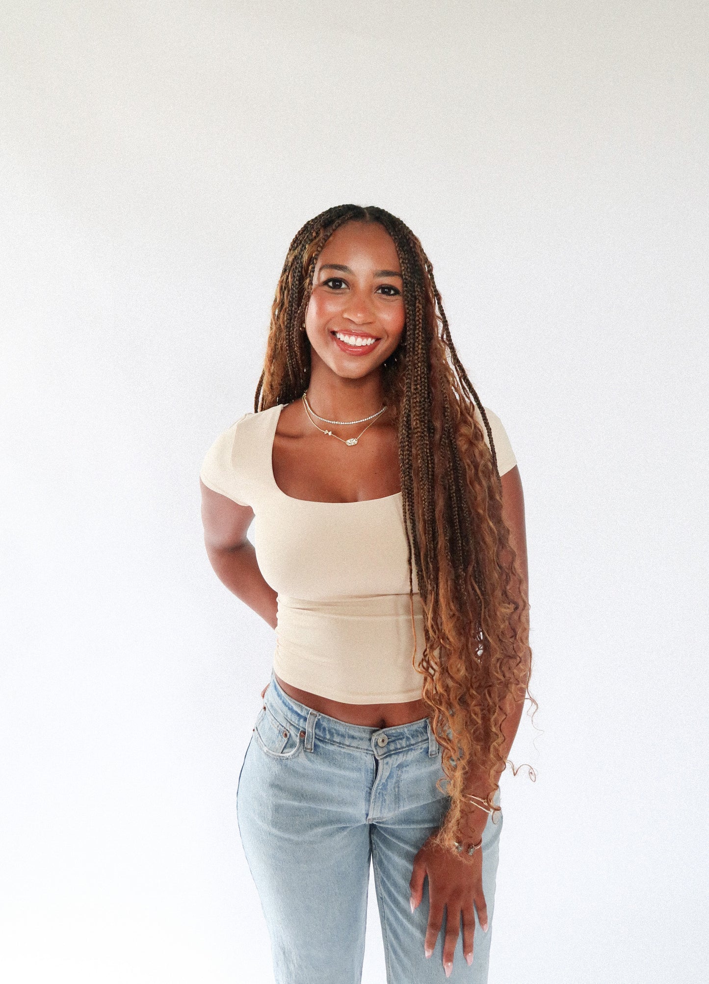 Nova Square Neck Top FINAL SALE