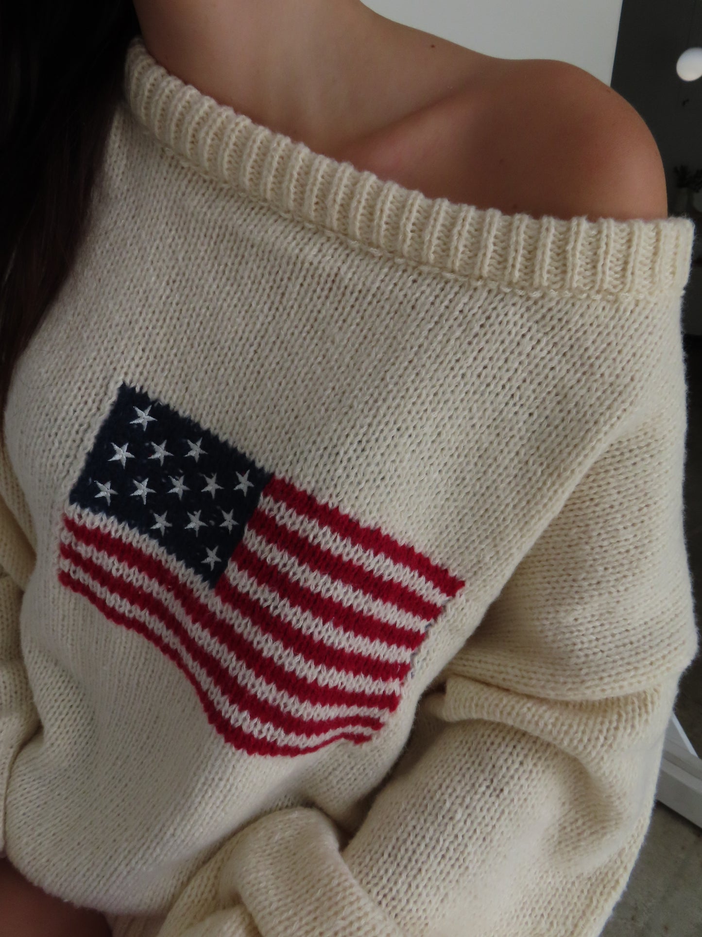 American Flag Sweater