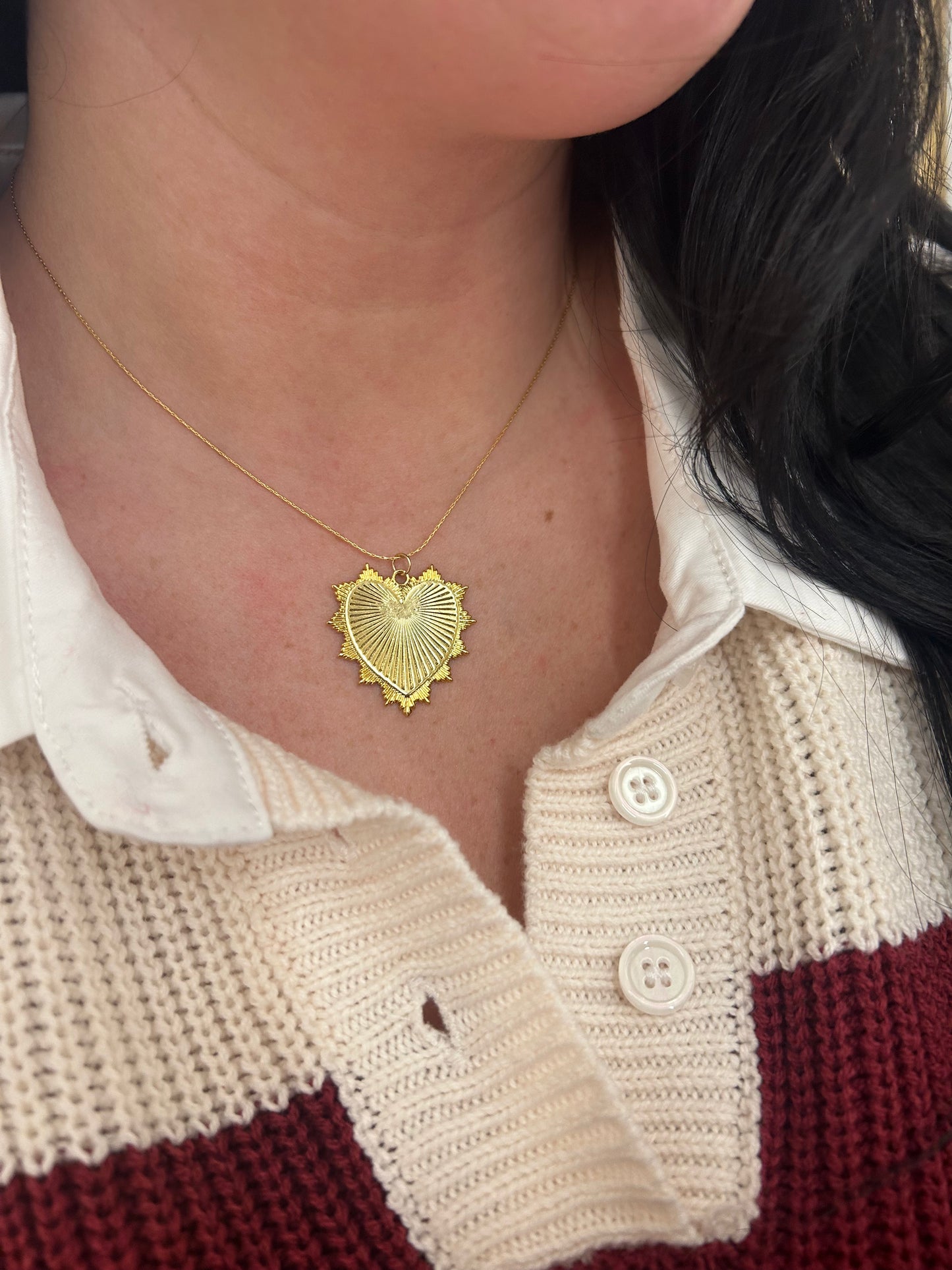 ALV Jewels Large Heart Necklace