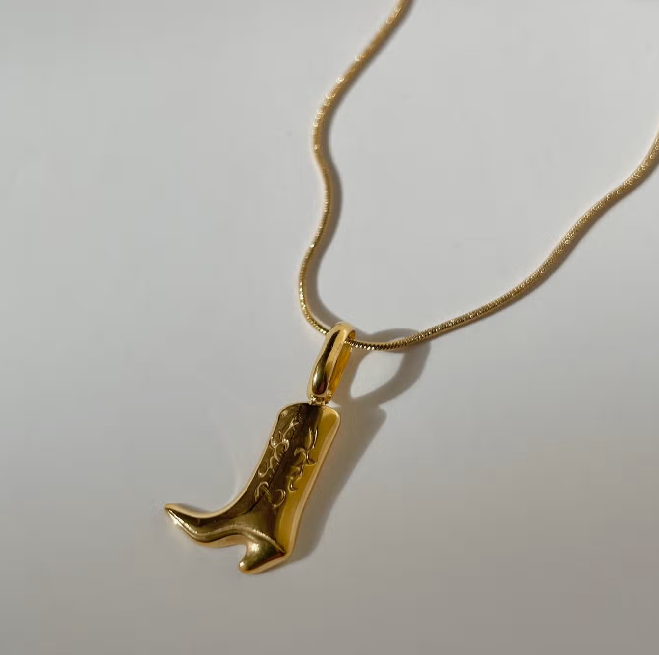 Cowboy Boot Necklace