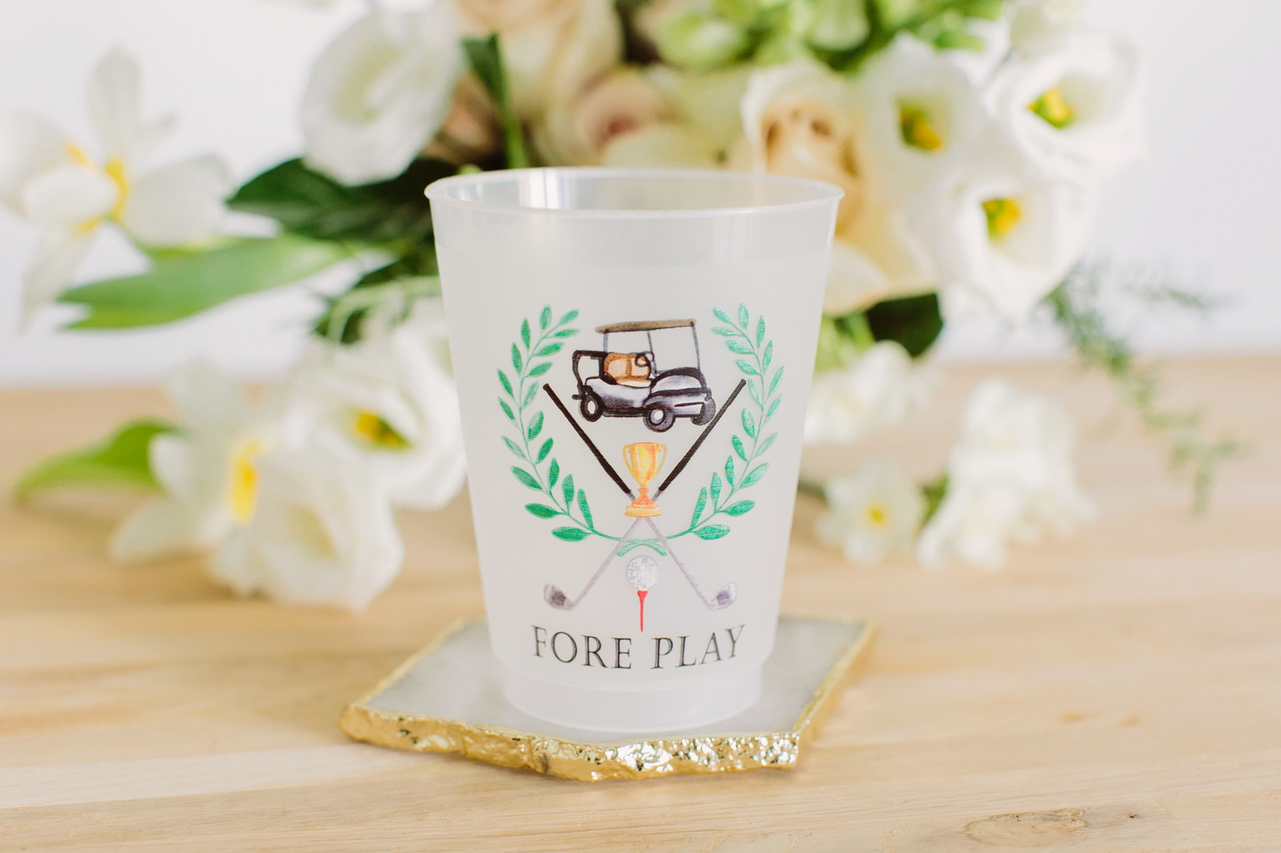 Fore Play Frosted Cups