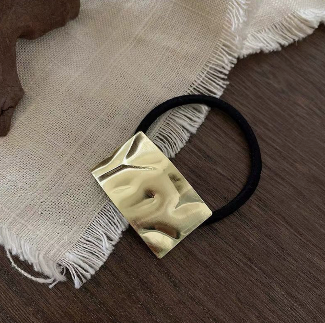 Gold Hair Scrunchie
