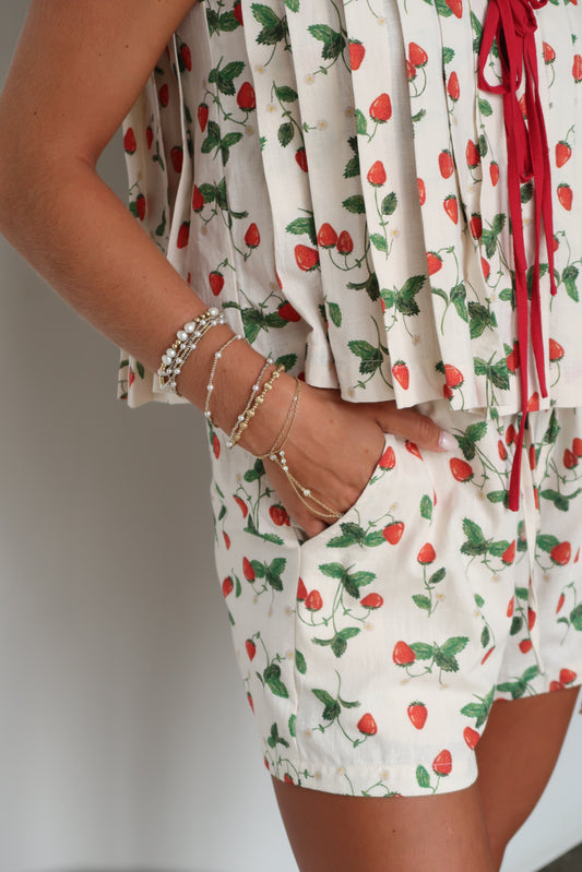 Berry Printed Shorts FINAL SALE