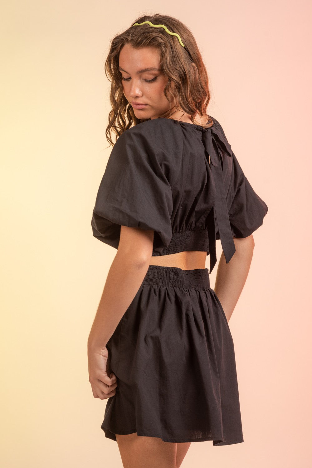 Midnight Back Tie Dress
