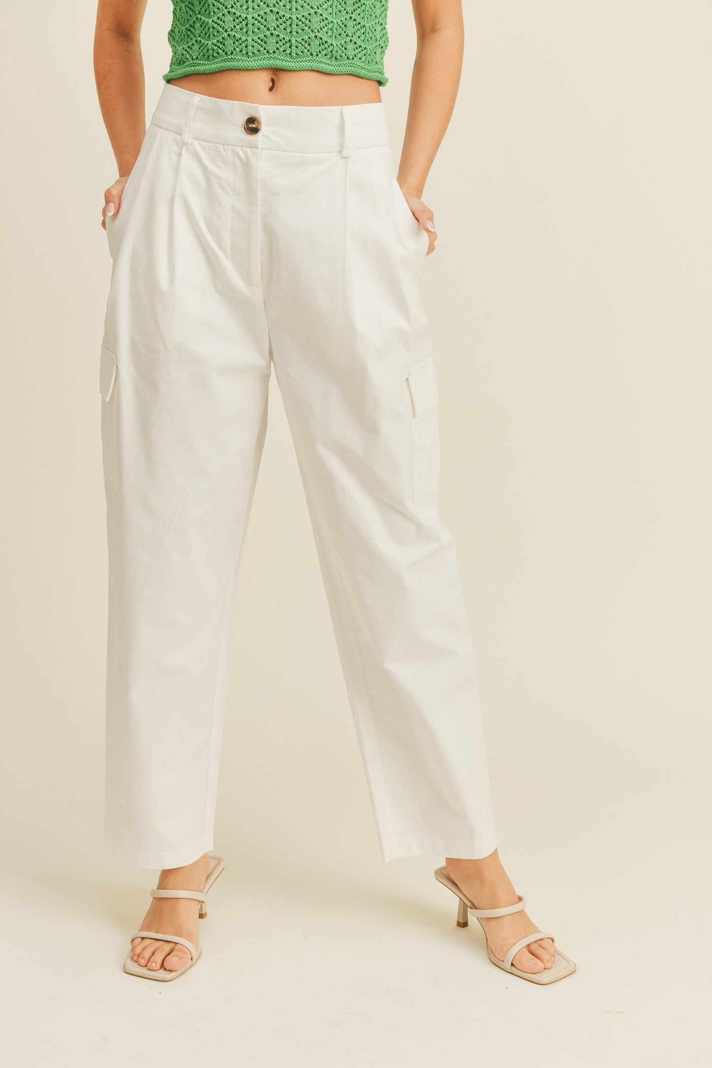 Tencel Blended Cargo Pants
