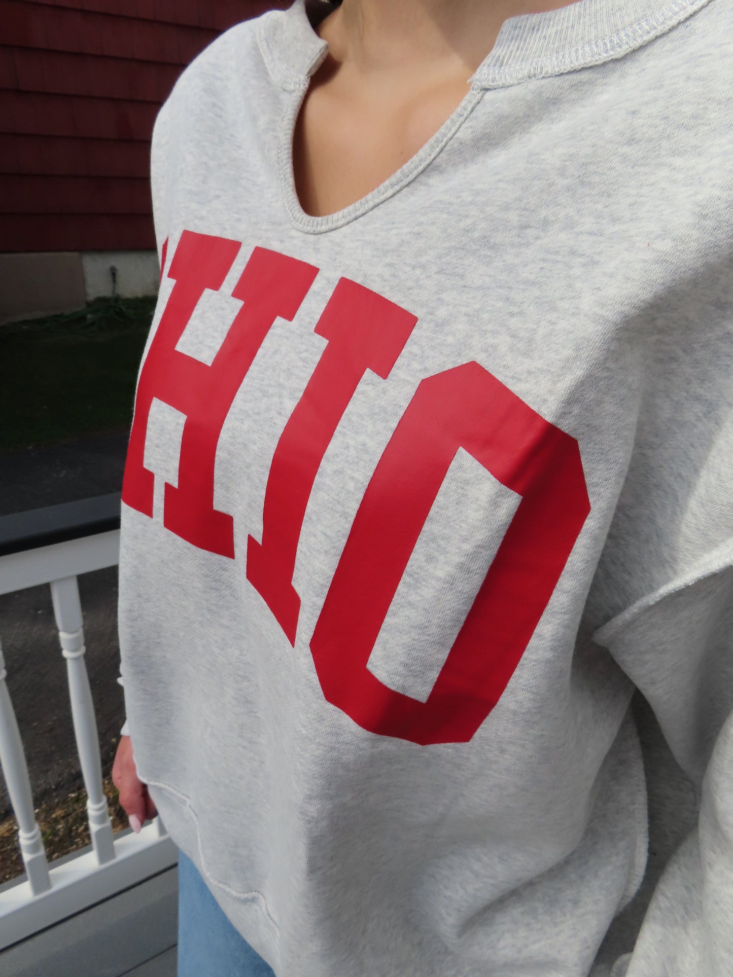 Ohio Cut Out Crewneck