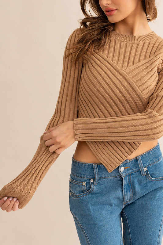 Carmela Asymmetrical Hem Sweater