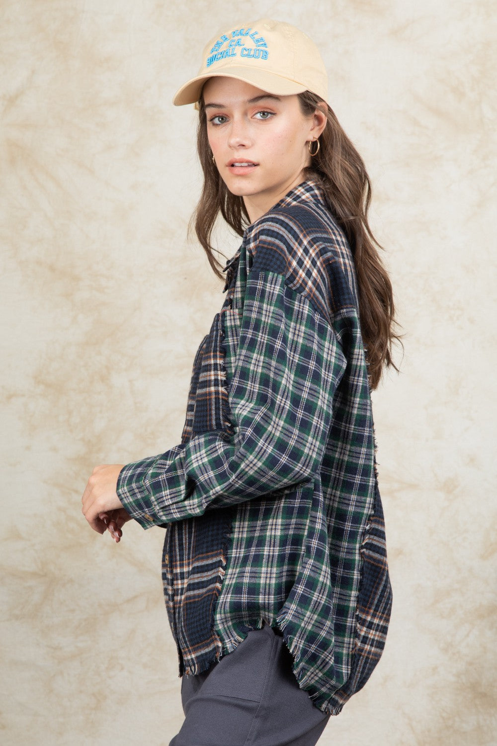 Oversized Flannel Top