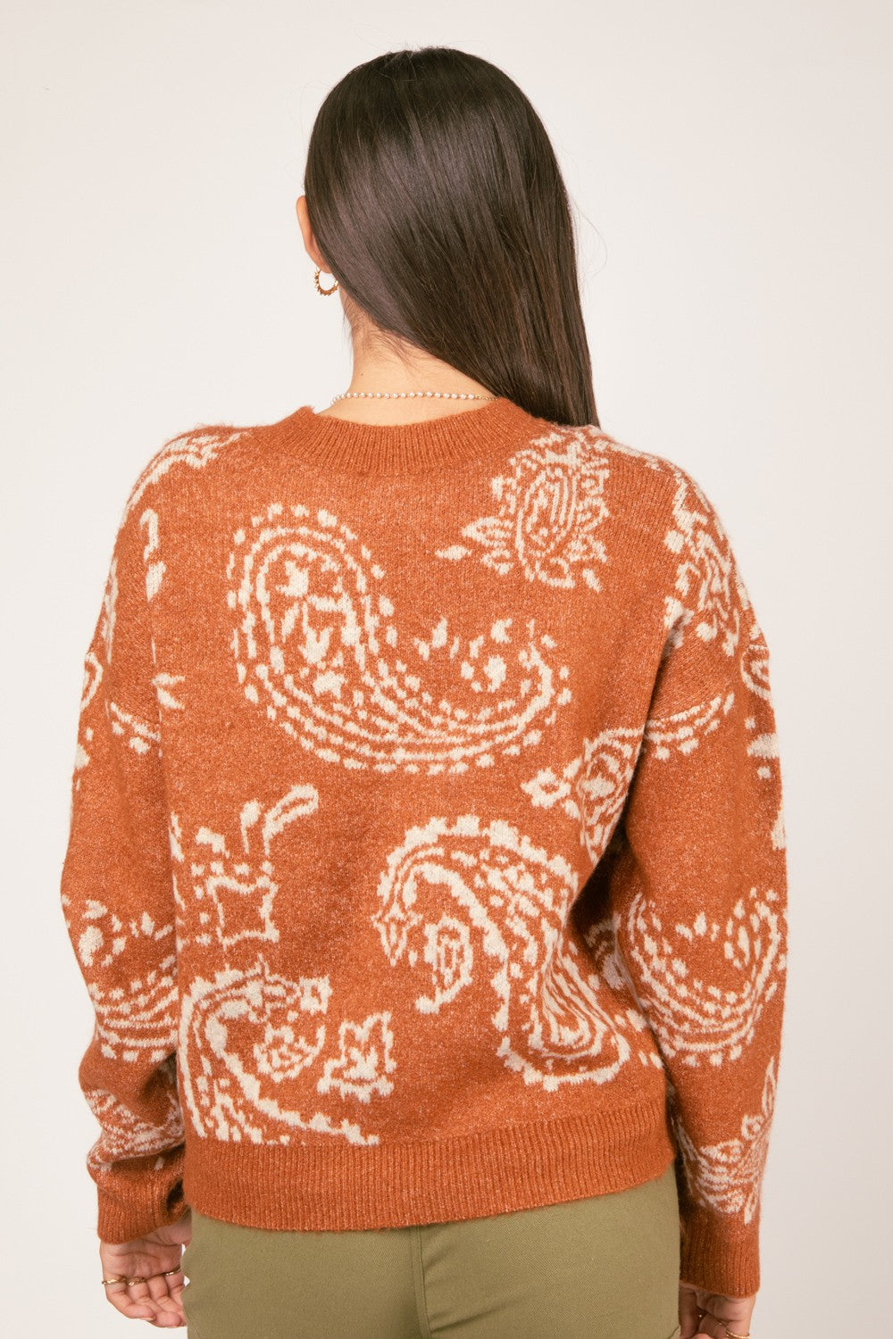 Paisley Sweater Top FINAL SALE