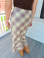 Plaid Midi Skirt