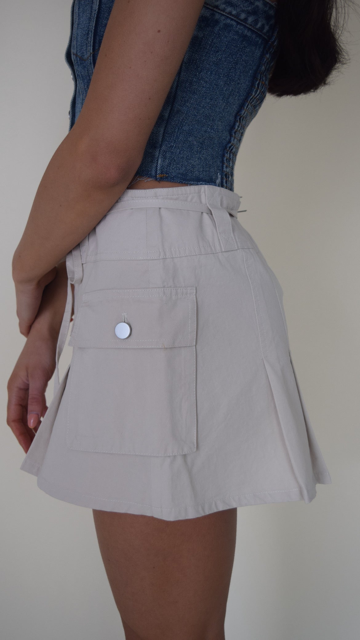 Pleated Cargo Skirt FINAL SALE