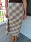 Plaid Midi Skirt