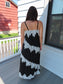 Contrast Lace Maxi Dress