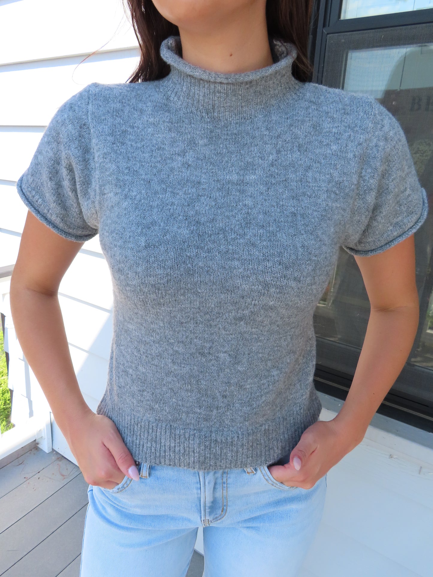 Short Sleeve Knit Top