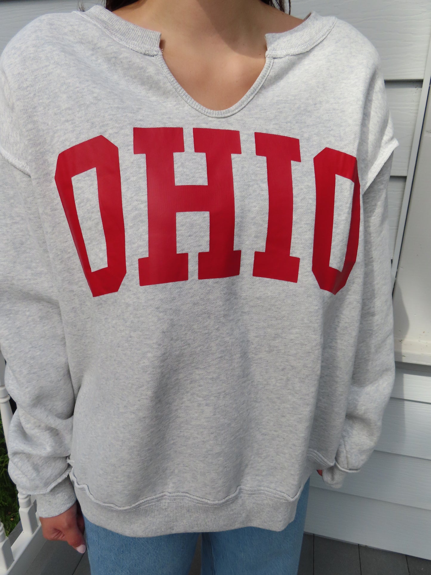 Ohio Cut Out Crewneck