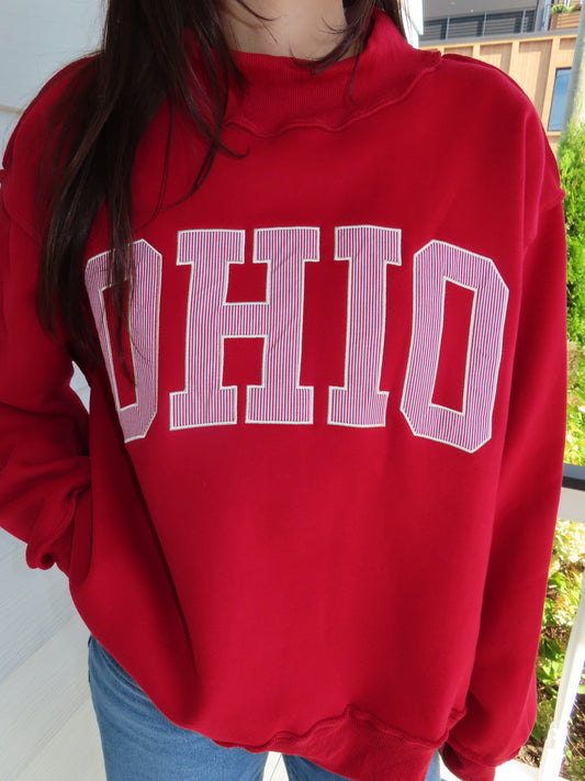 Striped Ohio Mockneck