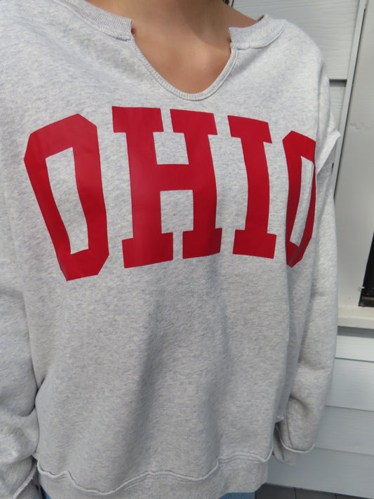 Ohio Cut Out Crewneck