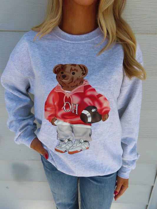 Ohio Teddy Bear Crewneck