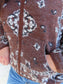 Bandana Print Zip Up