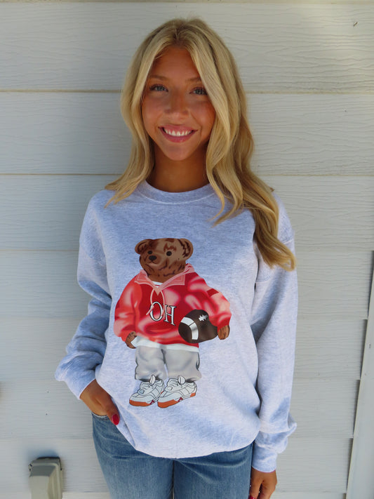 Ohio Teddy Bear Crewneck