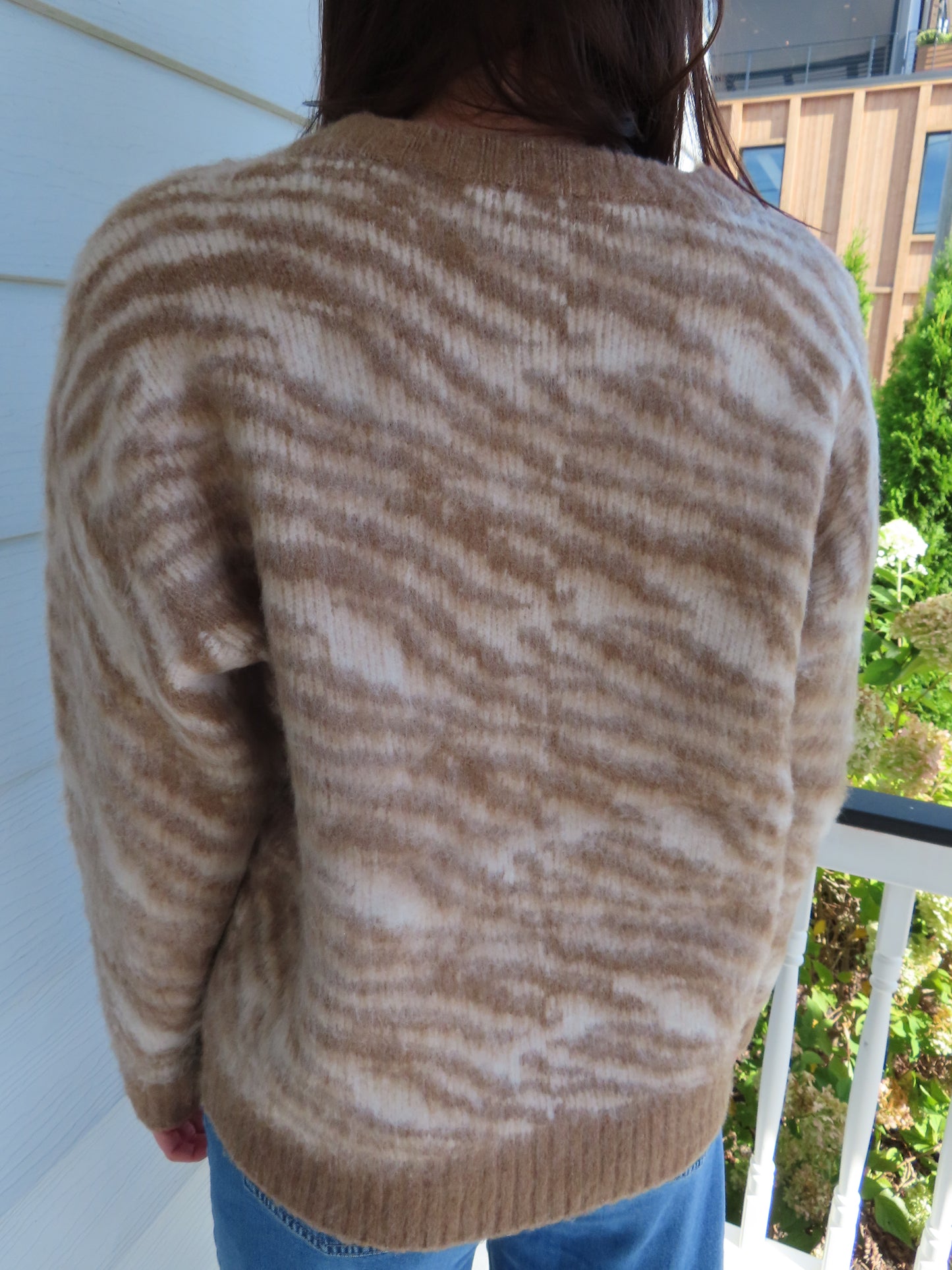 Zebra Brushed Sweater