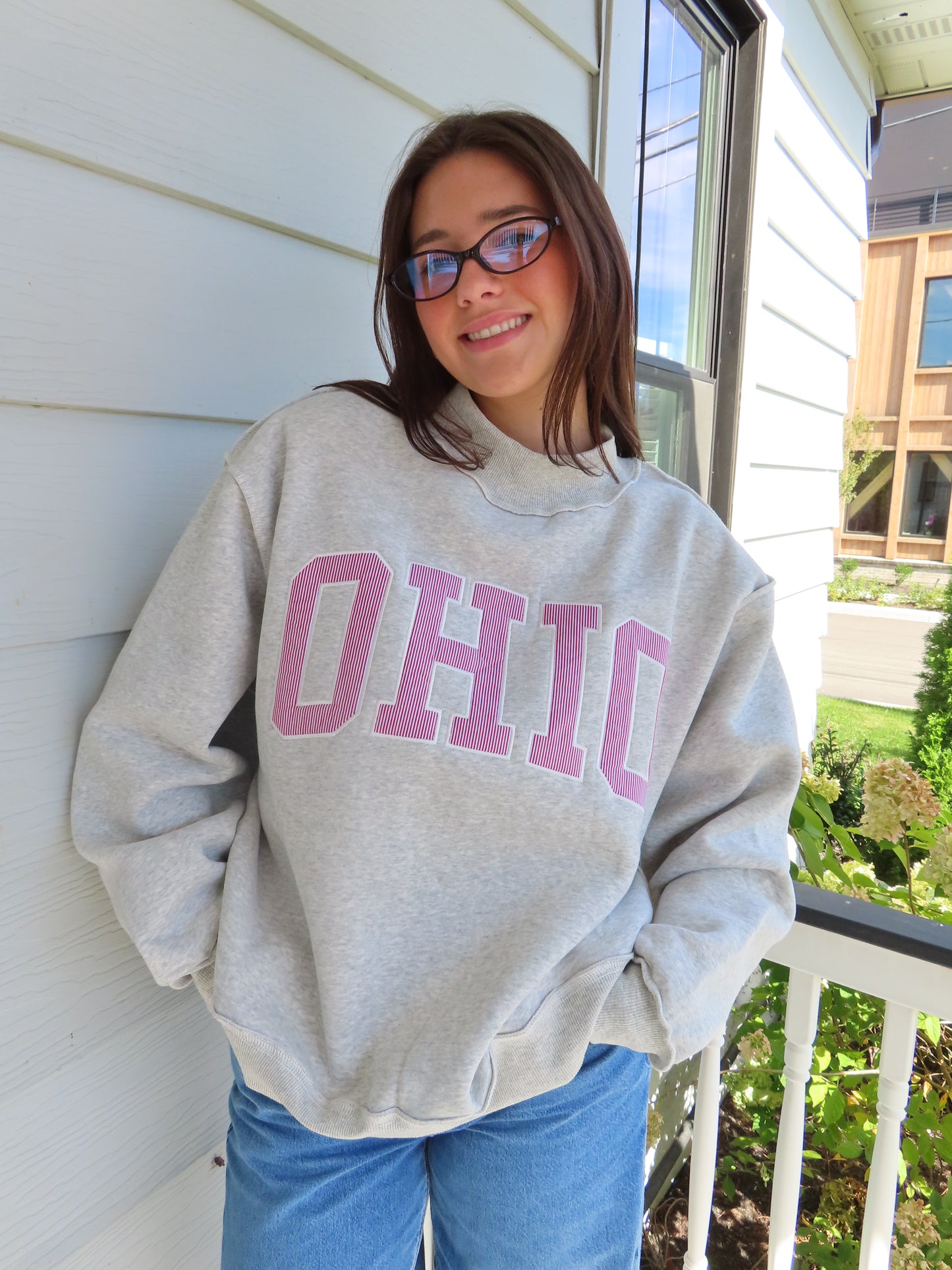 Striped Ohio Mockneck