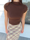 Plaid Midi Skirt