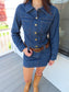 Denim Belted Dress