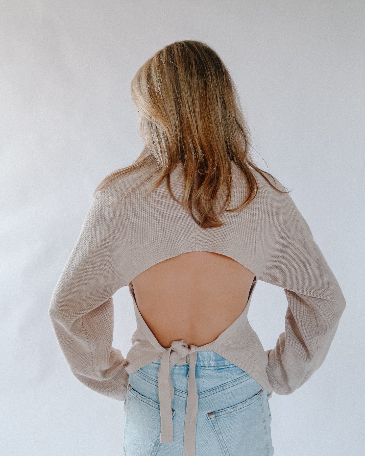 Marigold Open Back Sweater