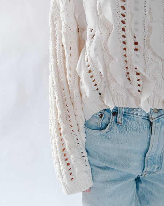 Mabel Ruffle Detail Sweater