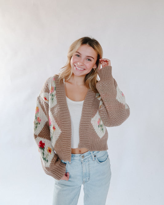 Vintage Floral Cardigan