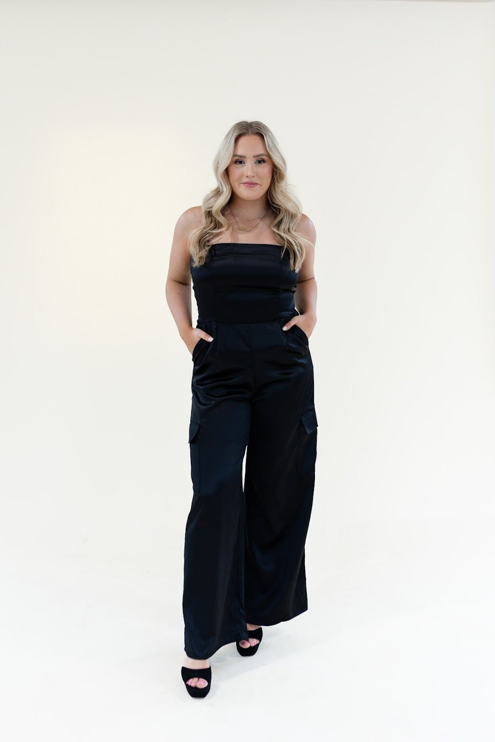 December Satin Jumpsuit