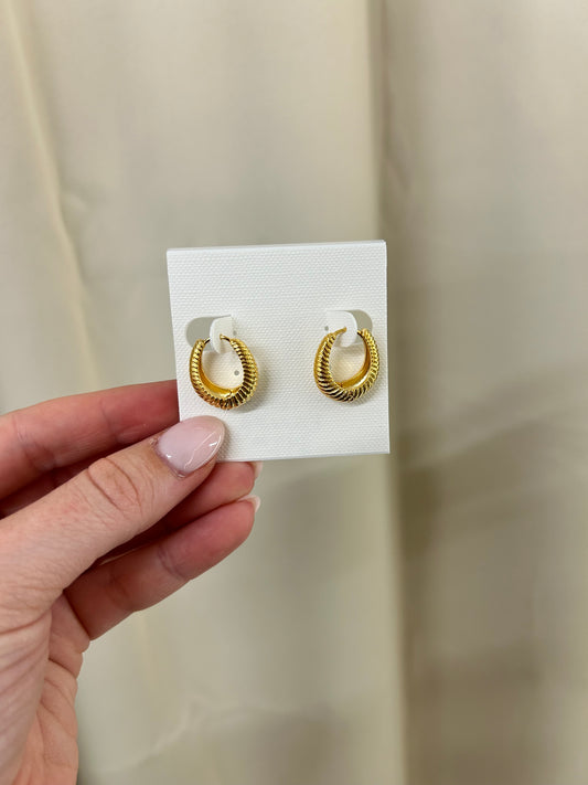 Oval Huggie Earring