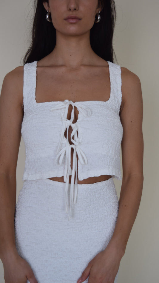 Orchid Front Tie Top