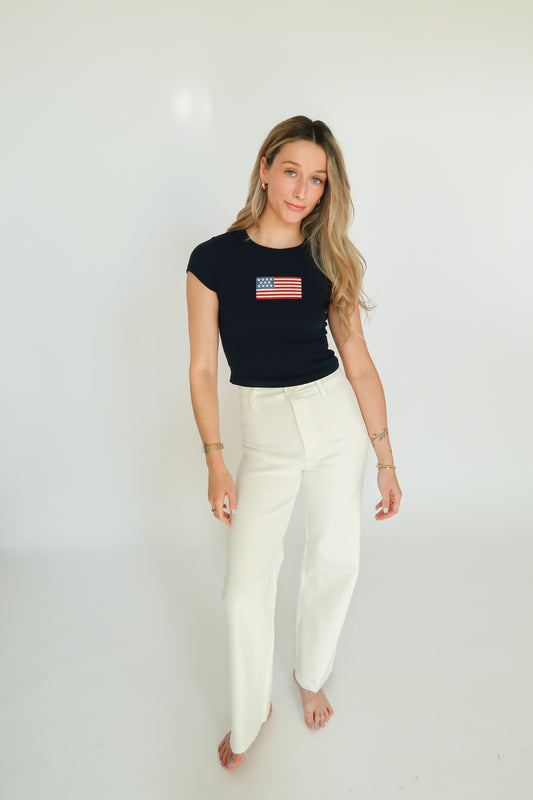 Avery White Wide Leg Pants FINAL SALE