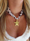 ALV Jewels Polka Dot Scarf Necklace