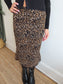 Leopard Midi Skirt
