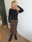 Leopard Midi Skirt