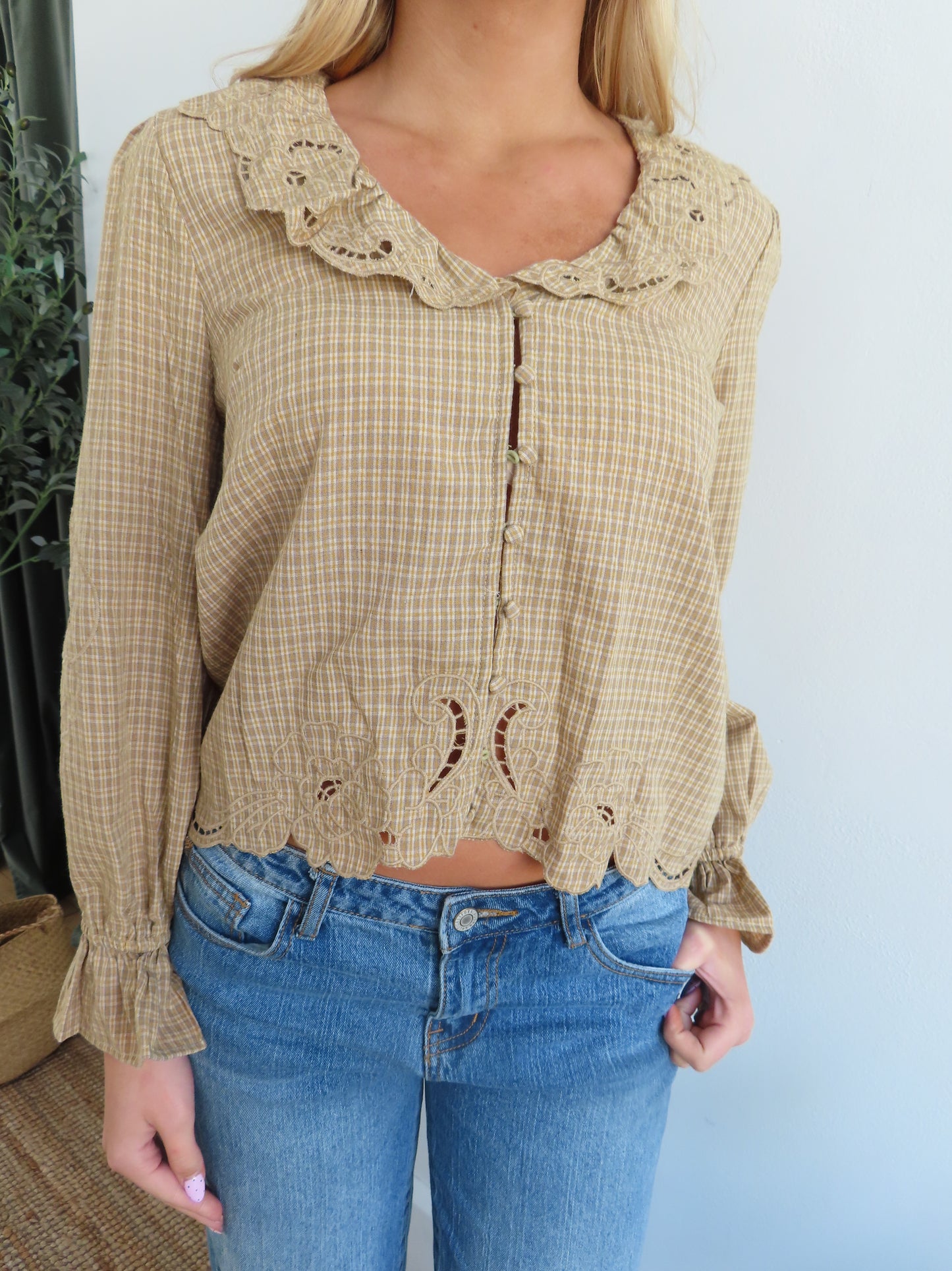 Marigold Ruffle Top