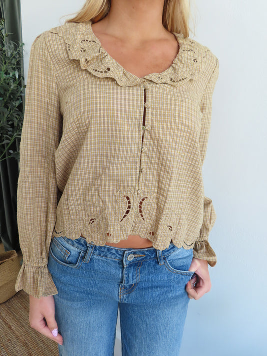 Marigold Ruffle Top