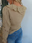 Marigold Ruffle Top