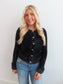 Rhinestone Button Cardigan